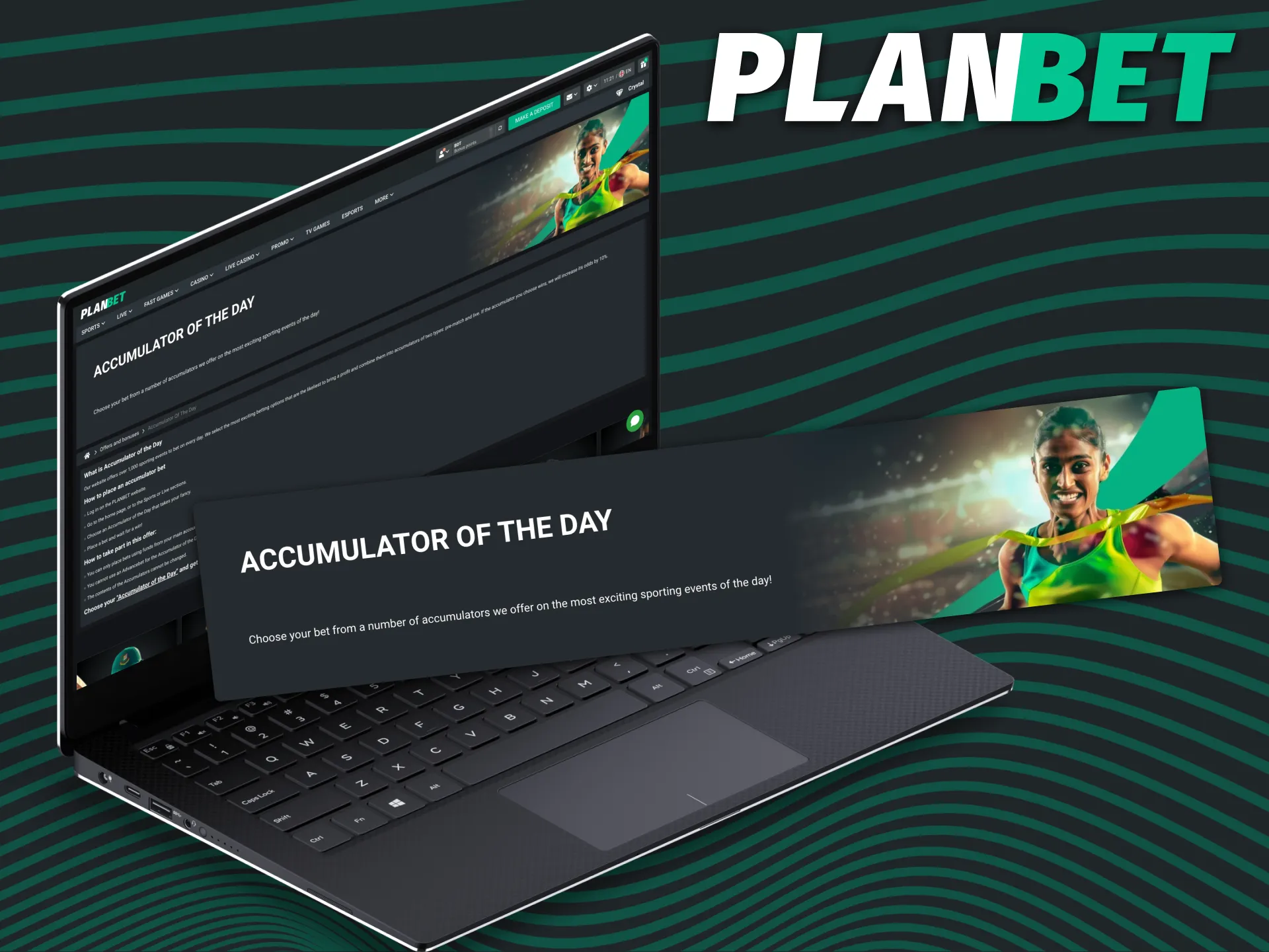 Accumulator of the Day with odds boosted by 10% at Planbet
