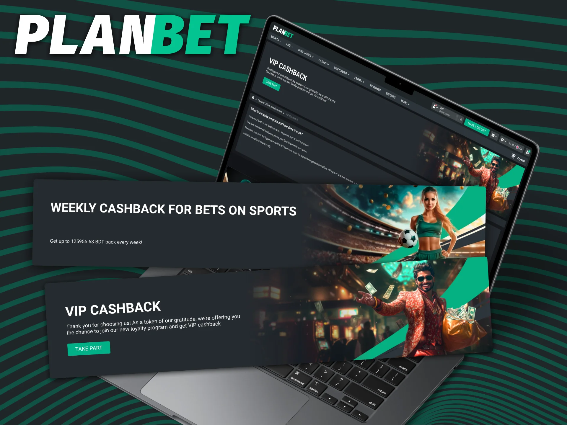 Weekly sports cashback on lost bets at Planbet