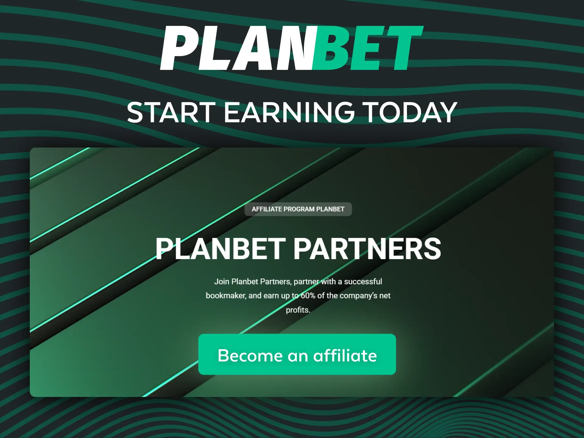Start earning now with the official Planbet affiliate program and grow your income.